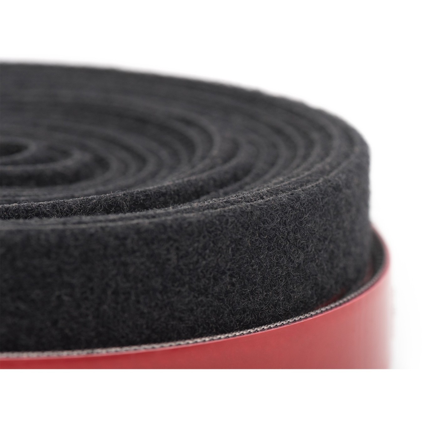 Klett Cable Management System Plizkopf 5.0m Self-Adhesive - Polyamide, Black/Red - 25 mm x 10 m - 1 pc