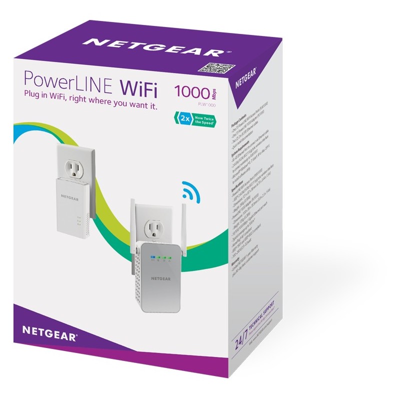 Buy Netgear Powerline - PLW1000 - 10 100 1000 Mbit & WLAN (802.11b g n ac - 2.4 ... in Cyprus, Nicosia, Limassol, Larnaka, Pafos