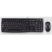 Logitech DESKTOP MK120 PORTUGUESE LAYOU - MK120 - Black, Portuguese QWERTY, Wired USB, Mouse included