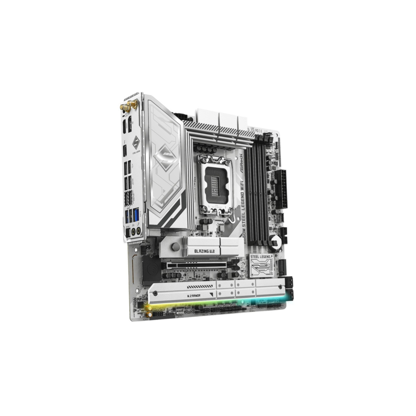 ASRock Steel Legend B860M WiFi - (1851) - Micro-ATX, DDR5, PCIe Gen5 M.2, Onboard Wi‑Fi — Buy in Cyprus with Fast Delivery