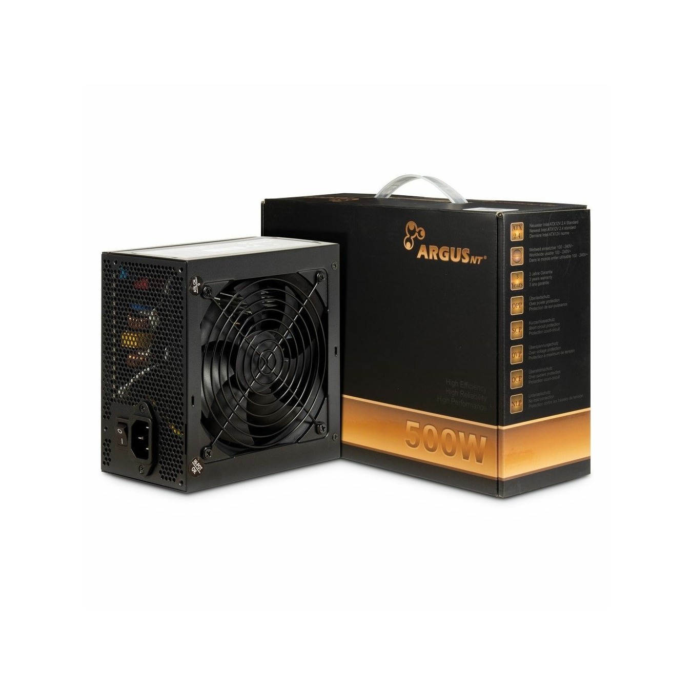 Inter-Tech Argus - BPS-500 - 500W ATX Power Supply — Buy in Cyprus with Fast Delivery
