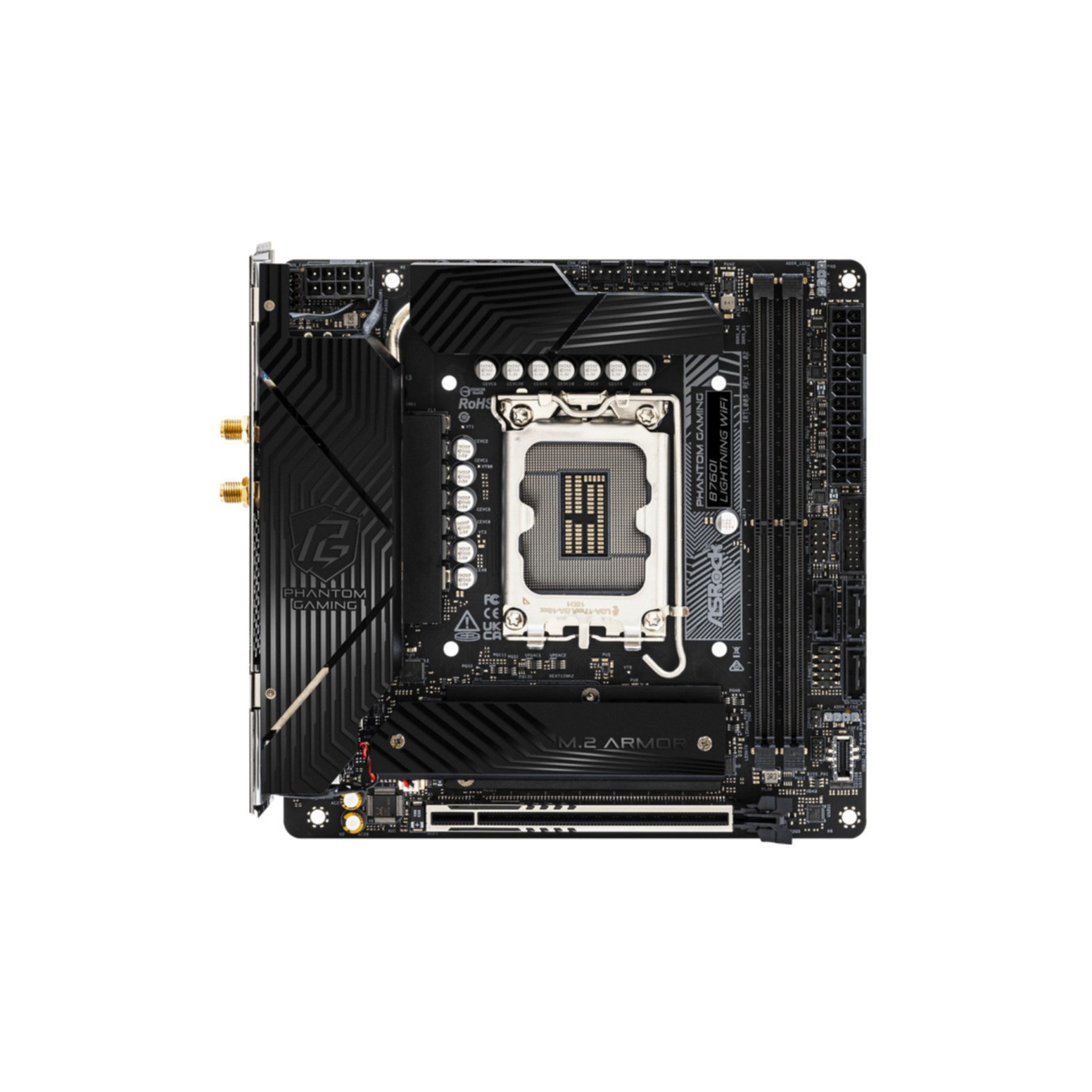 ASRock B760I Lightning WiFi - LGA1700 Mini-ITX DDR5 Motherboard - B760, 128GB Max, Wi-Fi — Buy in Cyprus with Fast Delivery