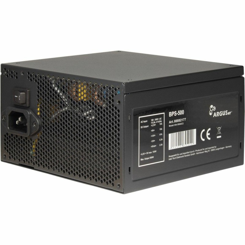 Buy Inter-Tech Argus - BPS-500 - 500W ATX Power Supply in Cyprus, Nicosia, Limassol, Larnaka, Pafos