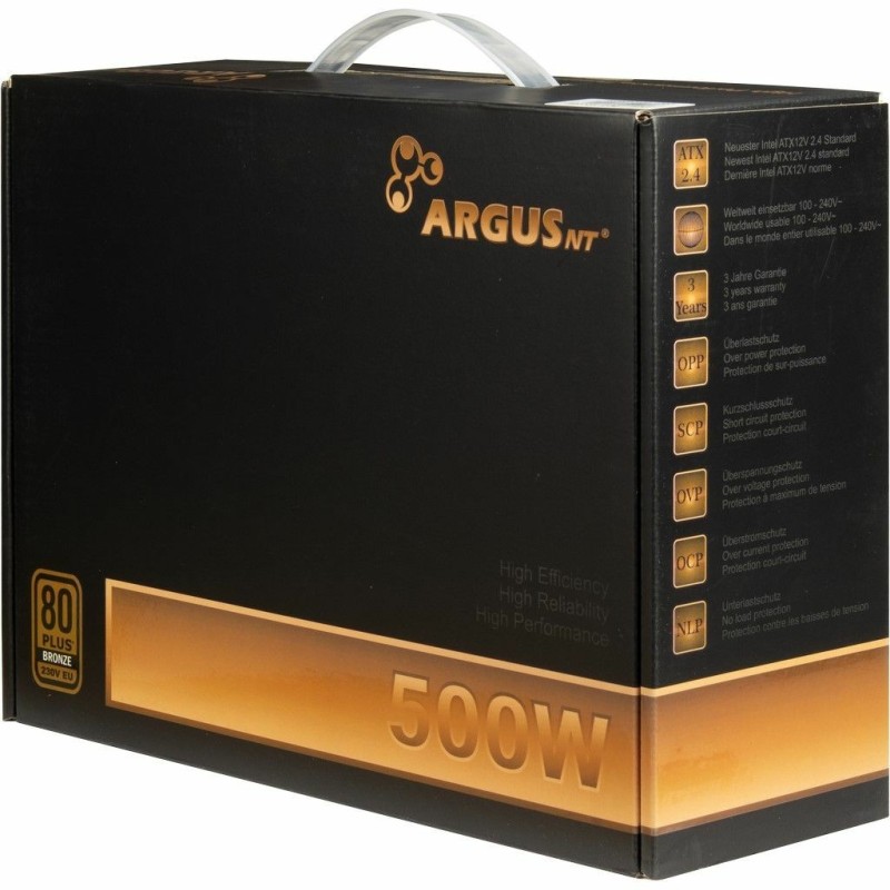 Buy Inter-Tech Argus - BPS-500 - 500W ATX Power Supply in Cyprus, Nicosia, Limassol, Larnaka, Pafos