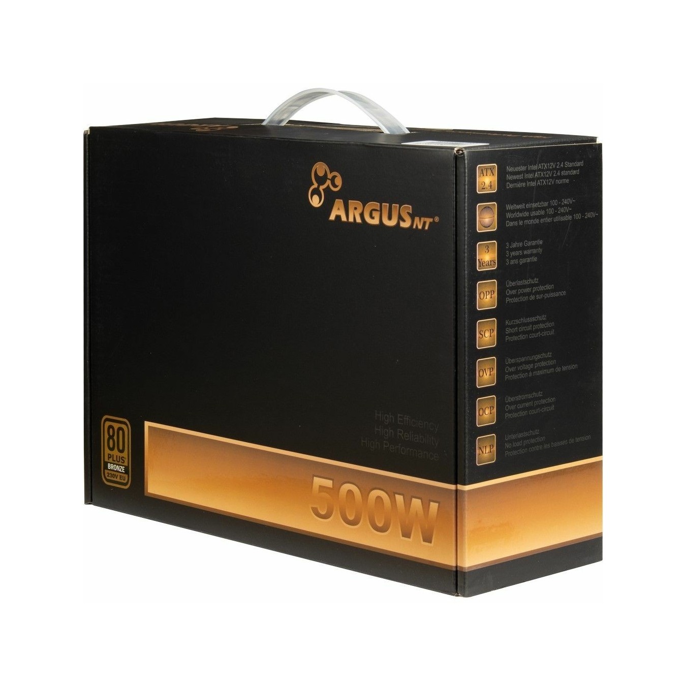 Inter-Tech Argus - BPS-500 - 500W ATX Power Supply — Buy in Cyprus with Fast Delivery