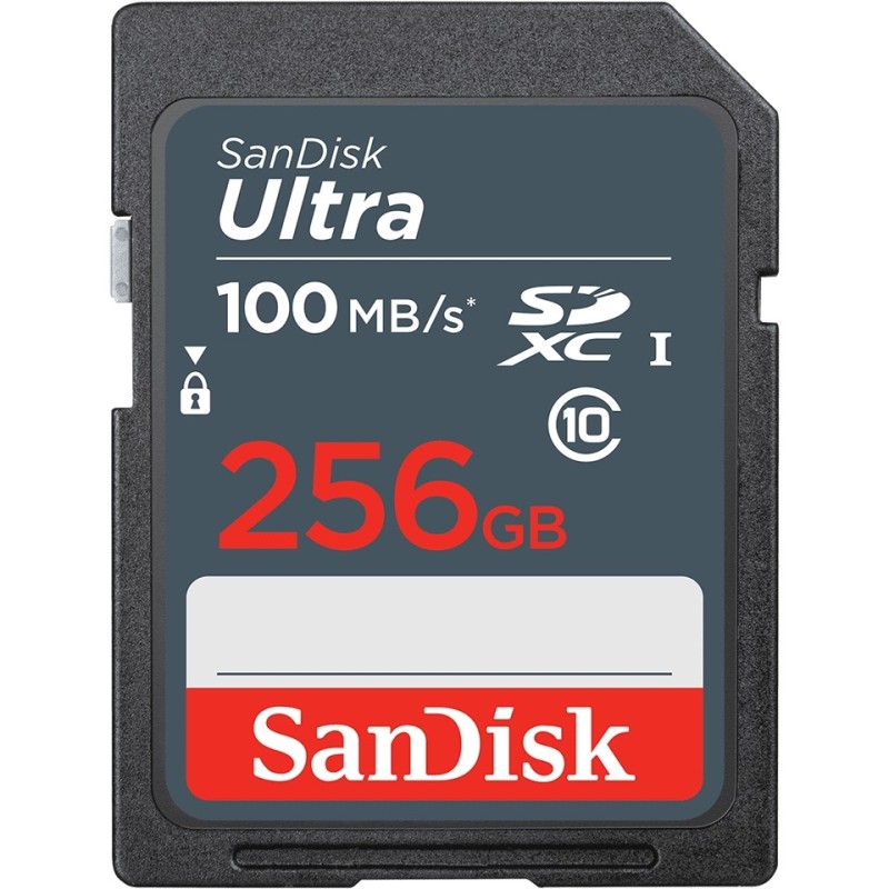 Buy CARD SANDISK ULTRA 256GB XC - Black, SDXC, Class 10, UHS-I, 100 MB/s in Cyprus, Nicosia, Limassol, Larnaka, Pafos