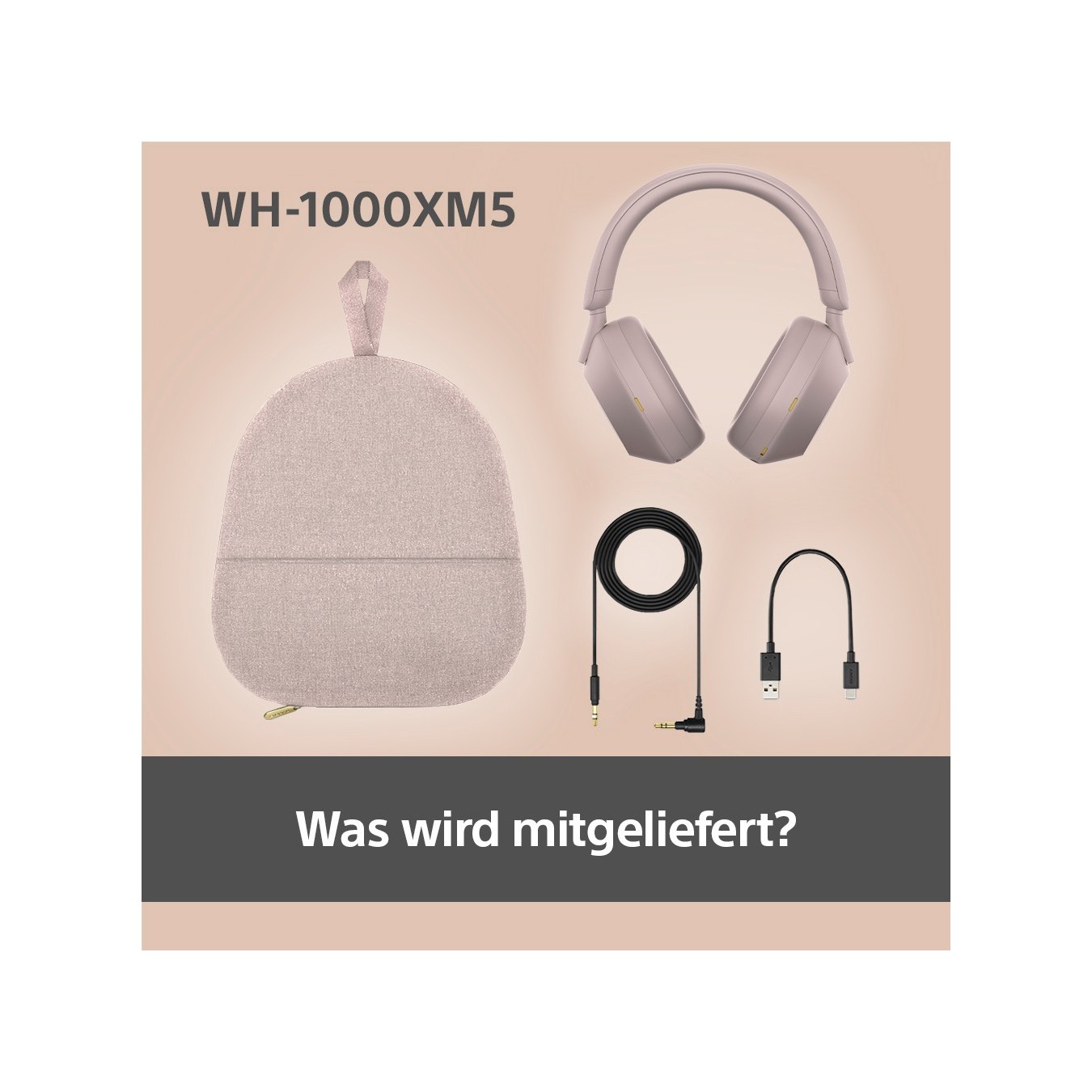Sony WH-1000XM5 Headphones - WH-1000XM5 - Pink, Wireless, Over-Ear with ANC — Buy in Cyprus with Fast Delivery