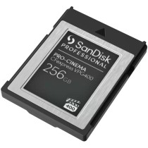 CARD SANDISK Professional PRO-CINEMA 256GB CFexpress VPG400 Type B Card upto 1700MB s Read 1400MB s Write - Black
