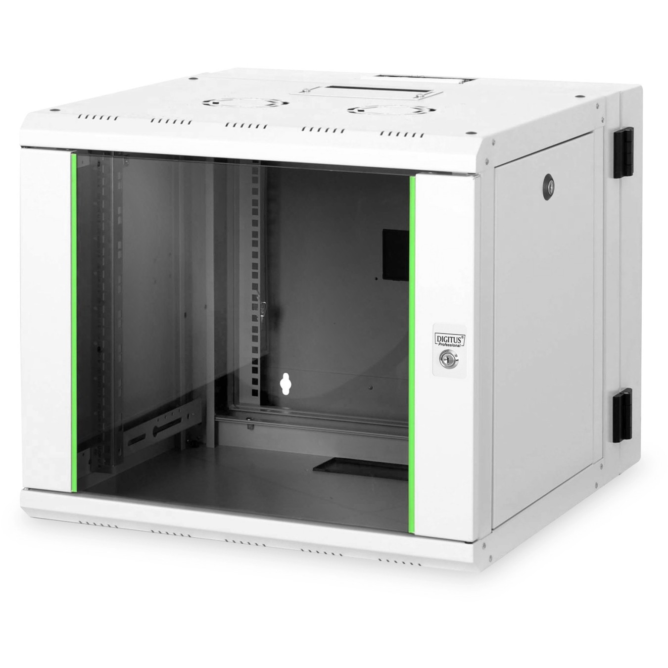 DIGITUS Wandgehäuse Unique 9HE 509x600x600mm grau SR (Speditionsversand) - 9HE, 509x600x600mm grau