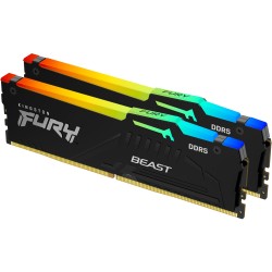 Kingston FURY Beast RGB 64GB (2x32GB) DDR5 6000MT/s CL36 288-pin DIMM - KF560C36BBEAK2-64 (Boxed)