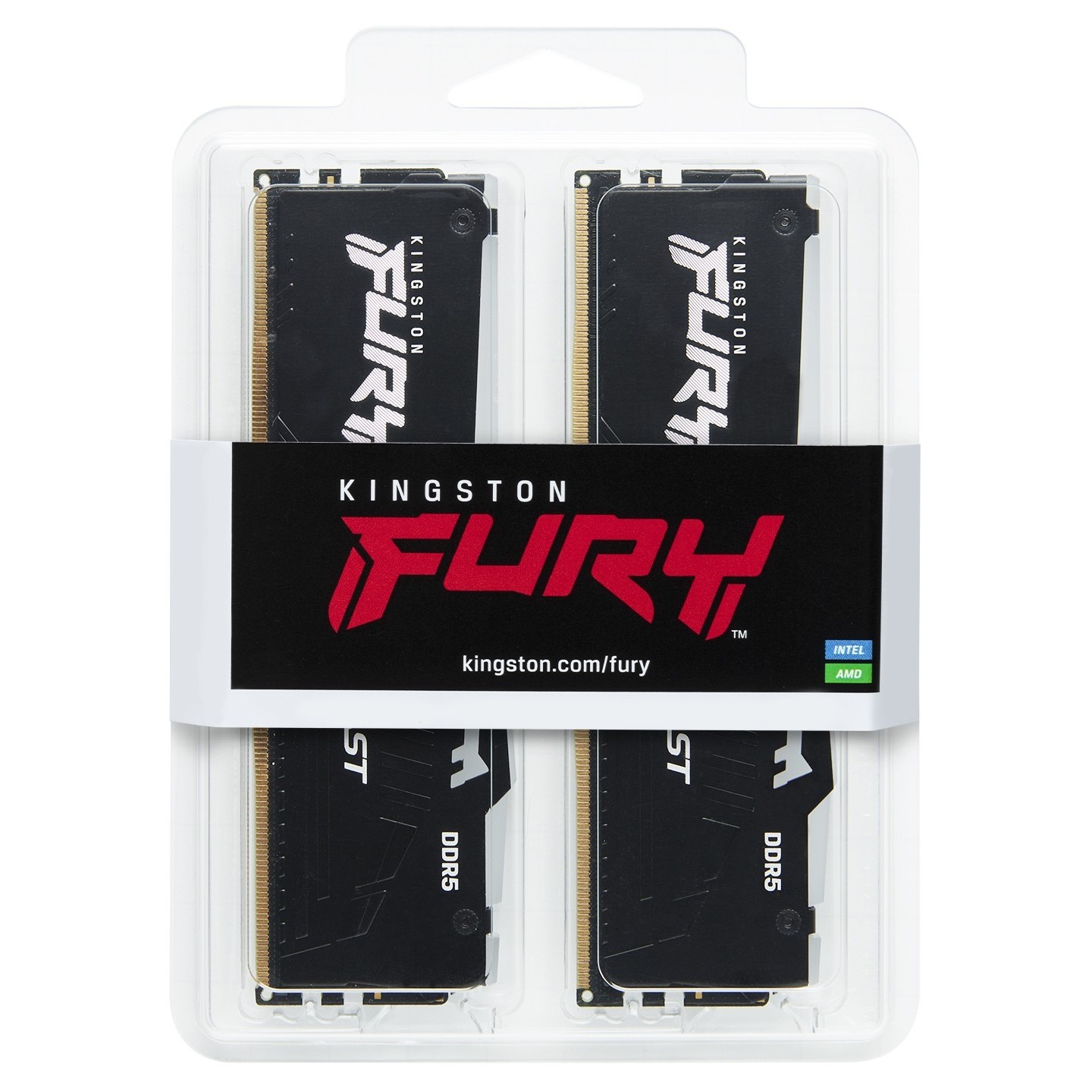 Kingston FURY Beast RGB 64GB (2x32GB) DDR5 6000MT/s CL36 288-pin DIMM - KF560C36BBEAK2-64 (Boxed)