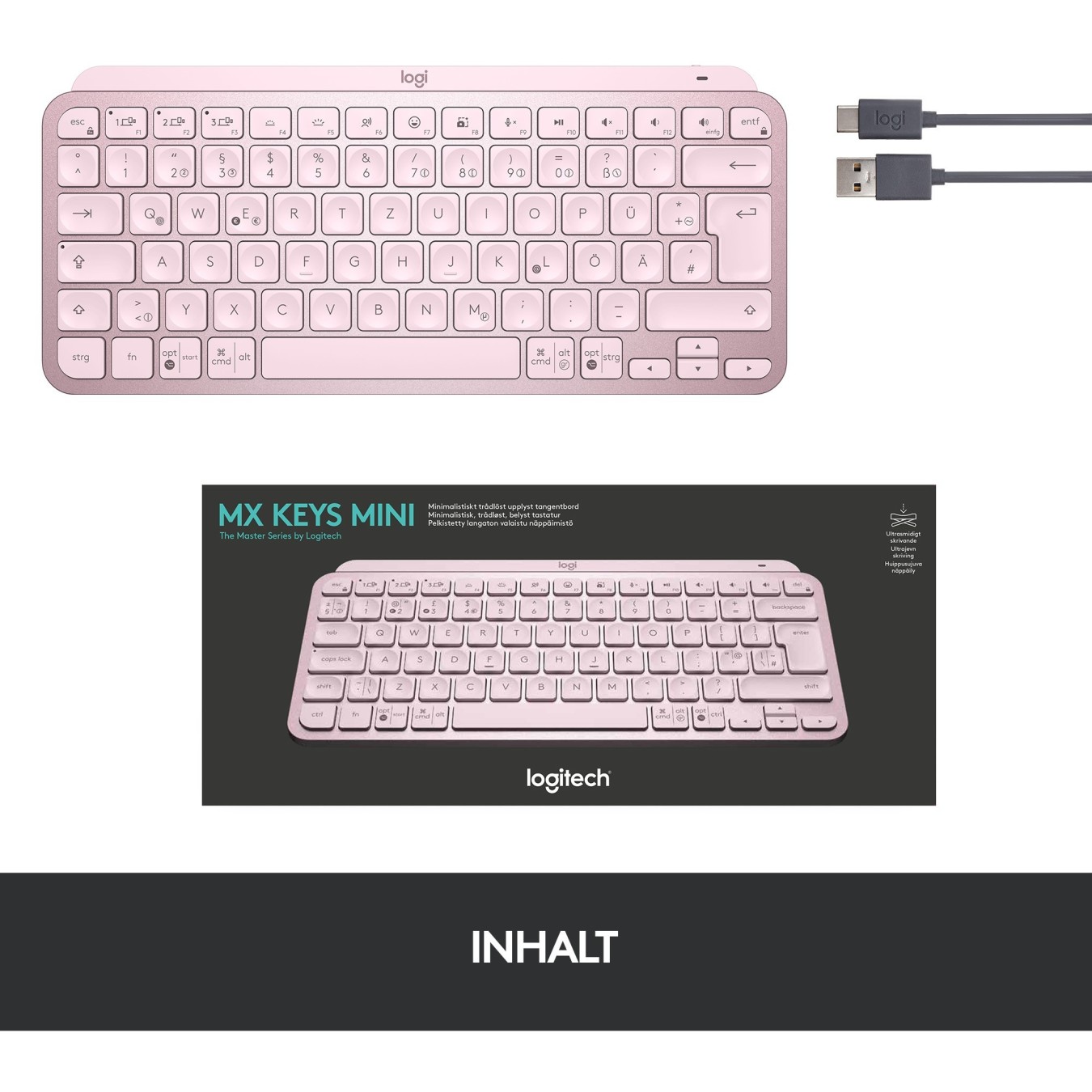 MXKEYS MINI WRLS ILLUMINATED KB - Pink — Buy in Cyprus with Fast Delivery