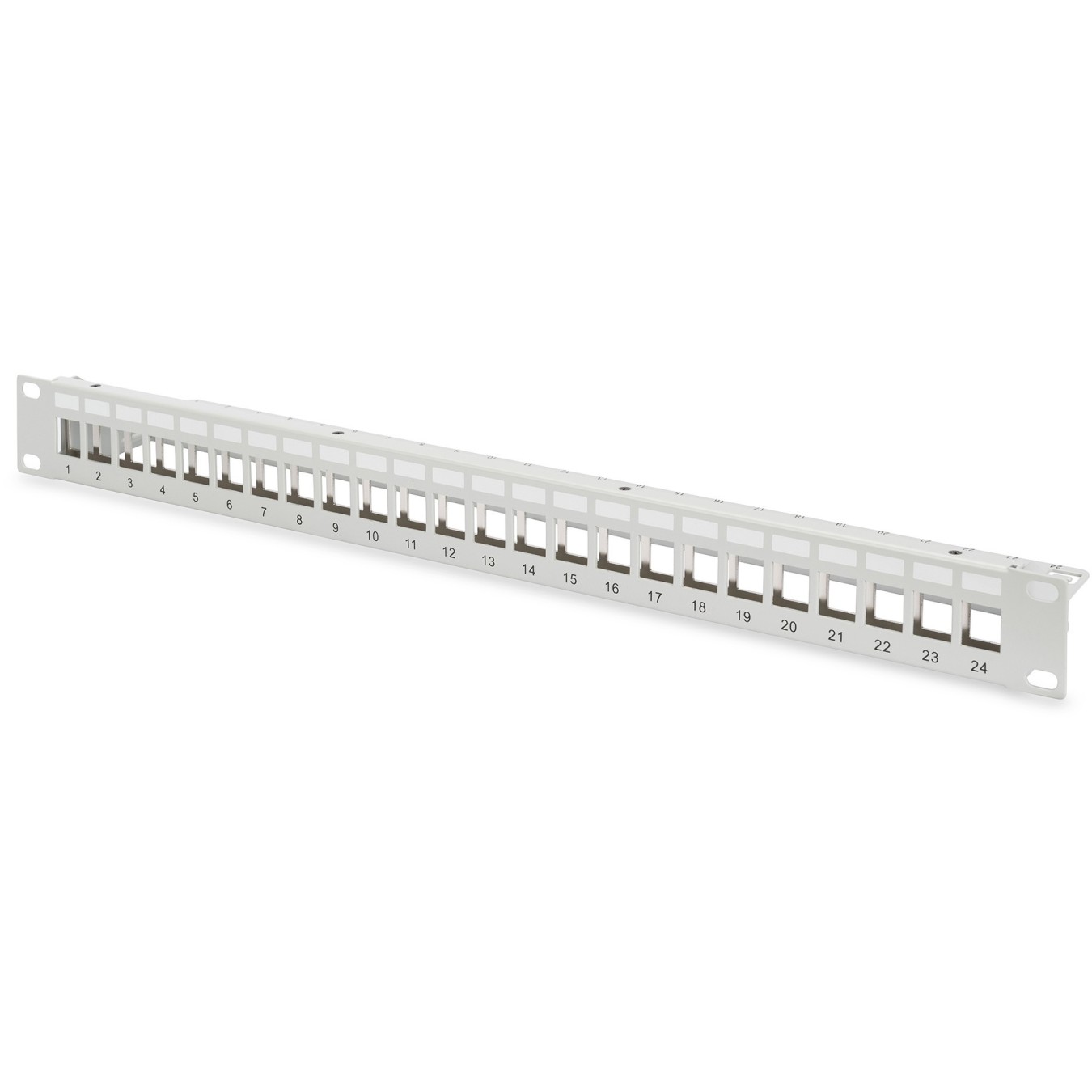 DIGITUS Patchpanel 1HE 24-Port Modular Patchpanel - Grey, 1U, 24-Port, Rack mounting — Buy in Cyprus with Fast Delivery