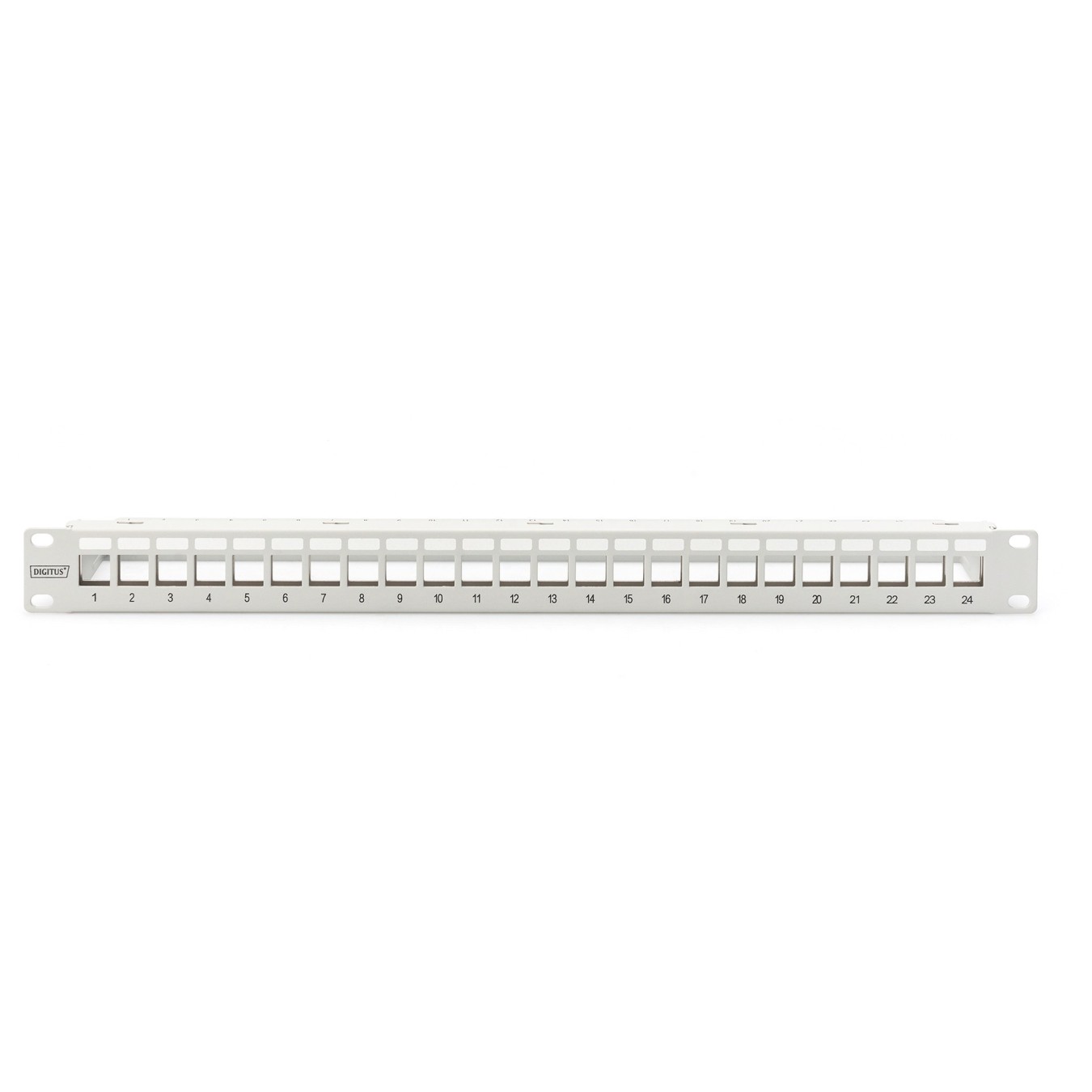 DIGITUS Patchpanel 1HE 24-Port Modular Patchpanel - Grey, 1U, 24-Port, Rack mounting — Buy in Cyprus with Fast Delivery