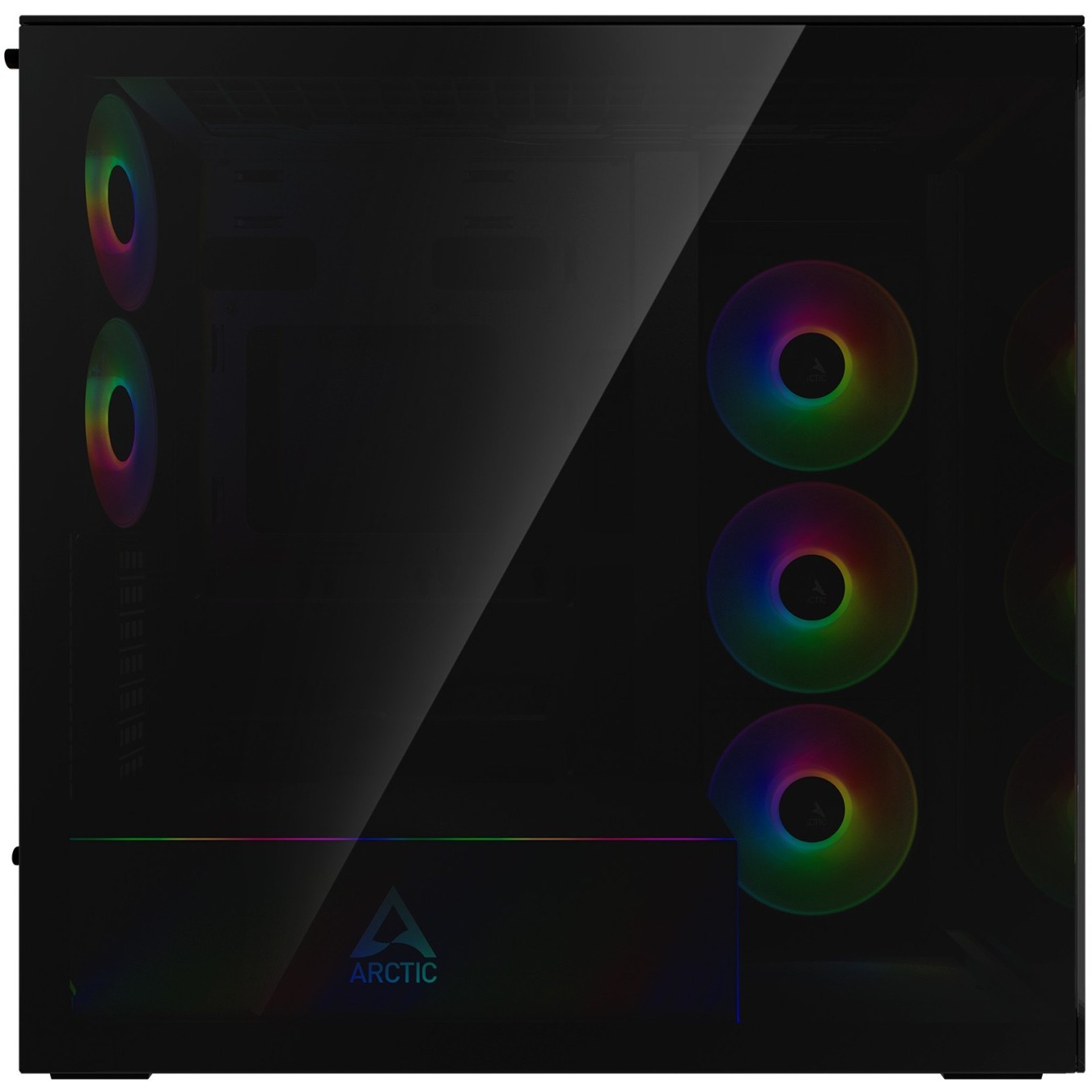 Arctic Xtender black window w o GPU vertical mount - Black EATX Midi Tower — Buy in Cyprus with Fast Delivery