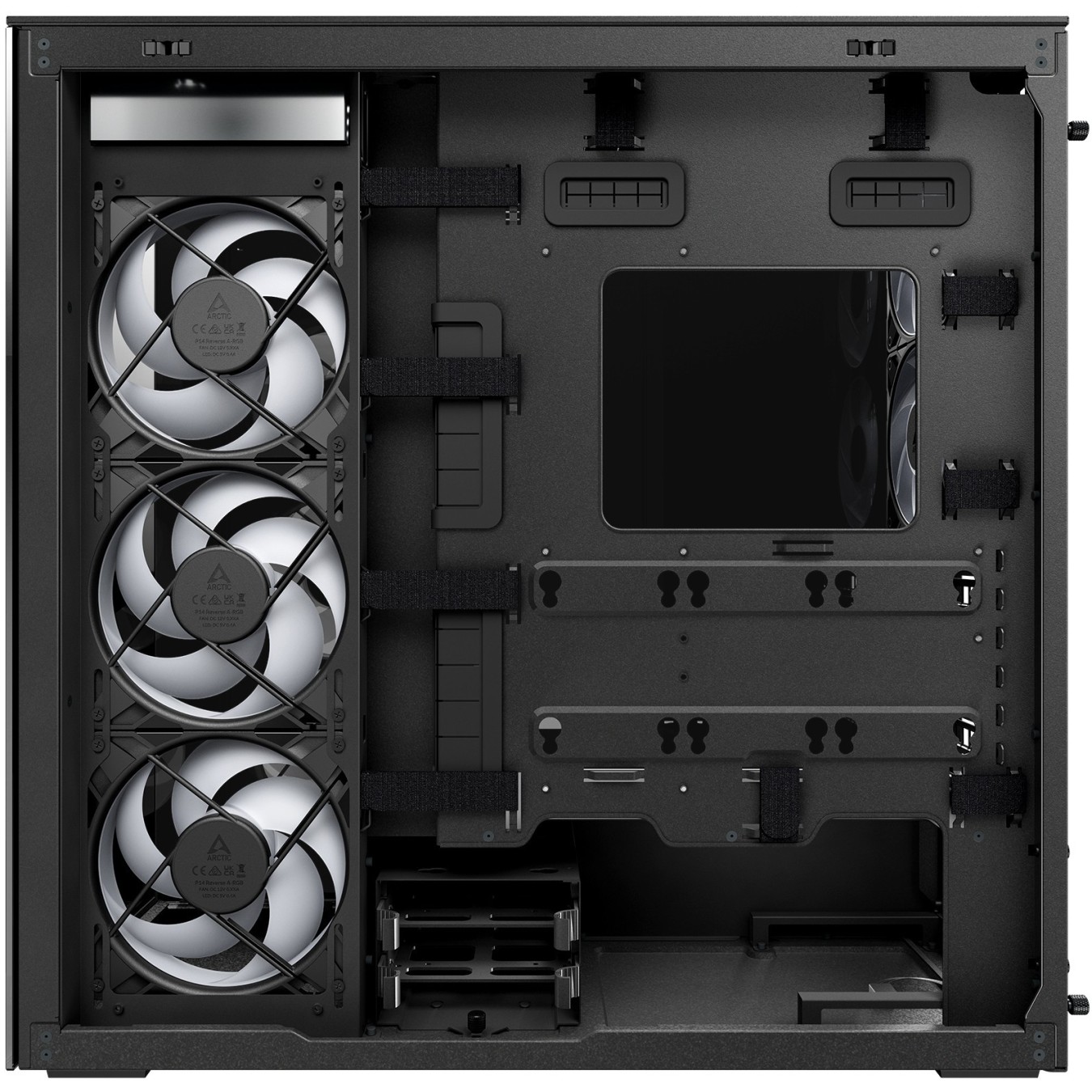 Arctic Xtender black window w o GPU vertical mount - Black EATX Midi Tower — Buy in Cyprus with Fast Delivery