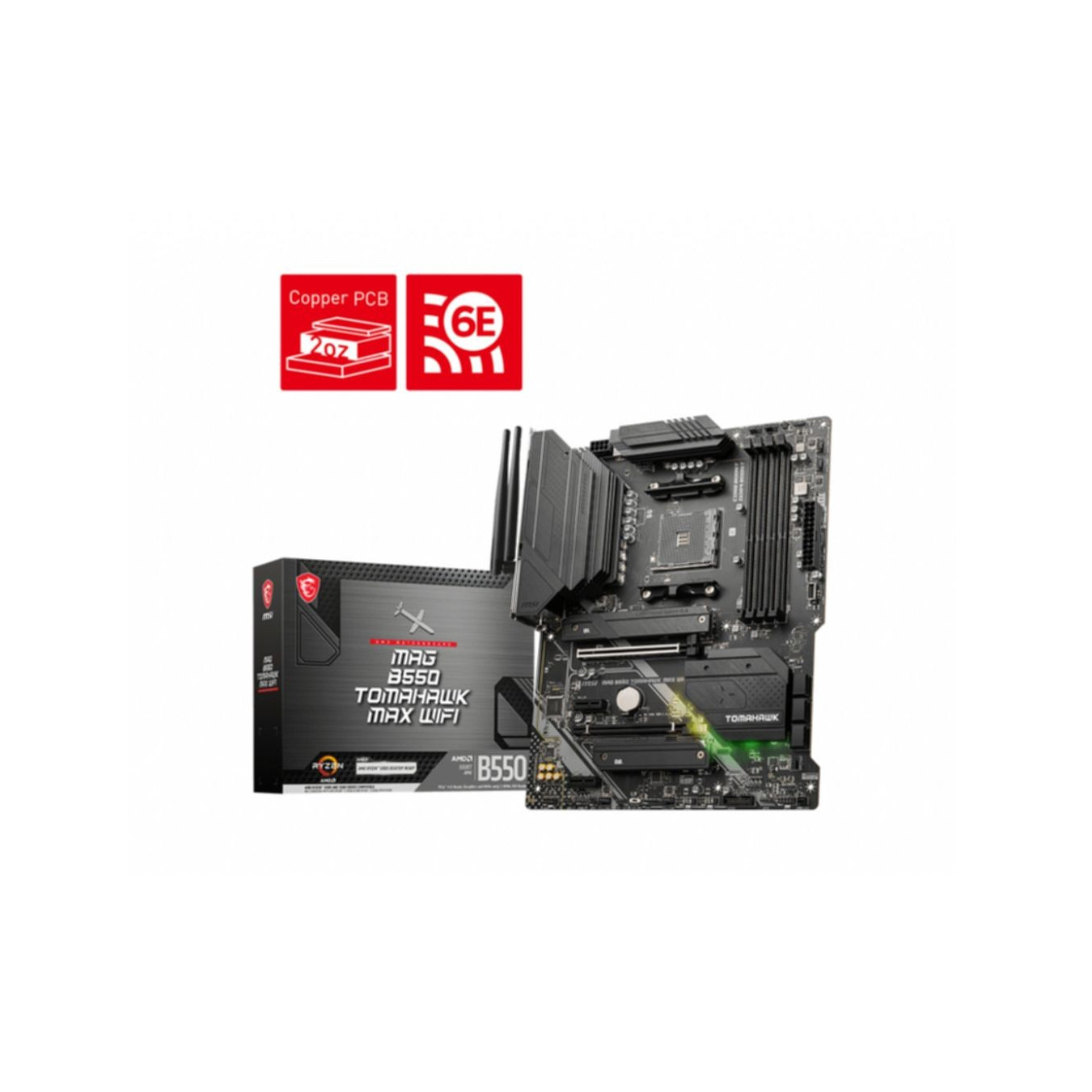 MSI MAG B550 TOMAHAWK MAX WIFI - AM4 ATX Motherboard - B550, DDR4, 128GB, PCIe 4.0 — Buy in Cyprus with Fast Delivery