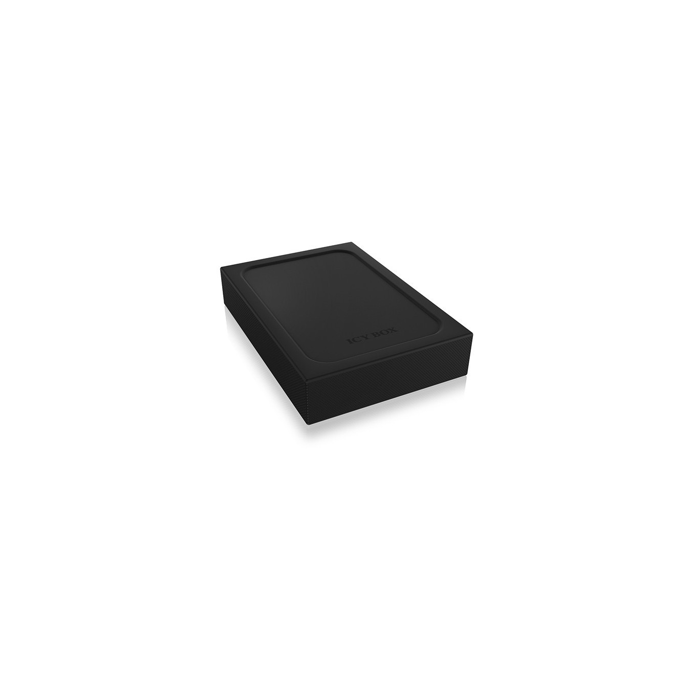 ICY BOX 2.5in SATA Enclosure to USB 3.0 Host with Write Protect - Aluminum + Silicone Protective Case