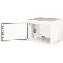 Outdoor wall-mount enclosure 7HE 490x600x450mm grey IP55 — Buy in Cyprus with Fast Delivery