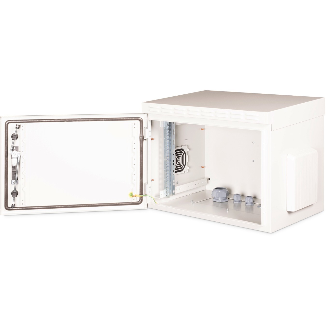 Outdoor wall-mount enclosure 7HE 490x600x450mm grey IP55 — Buy in Cyprus with Fast Delivery