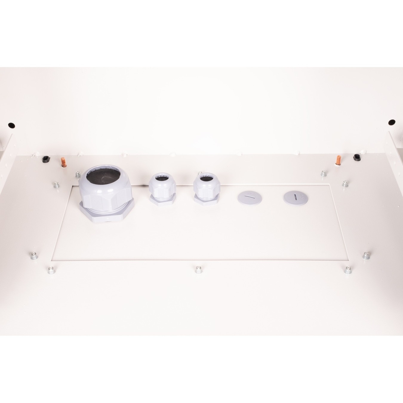 Outdoor wall-mount enclosure 7HE 490x600x450mm grey IP55 — Buy in Cyprus with Fast Delivery