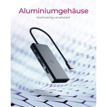 ICY BOX IB-DK4011-CPD USB-C 9-in-1 Docking Station 100W Power Delivery — Armenius Store Cyprus