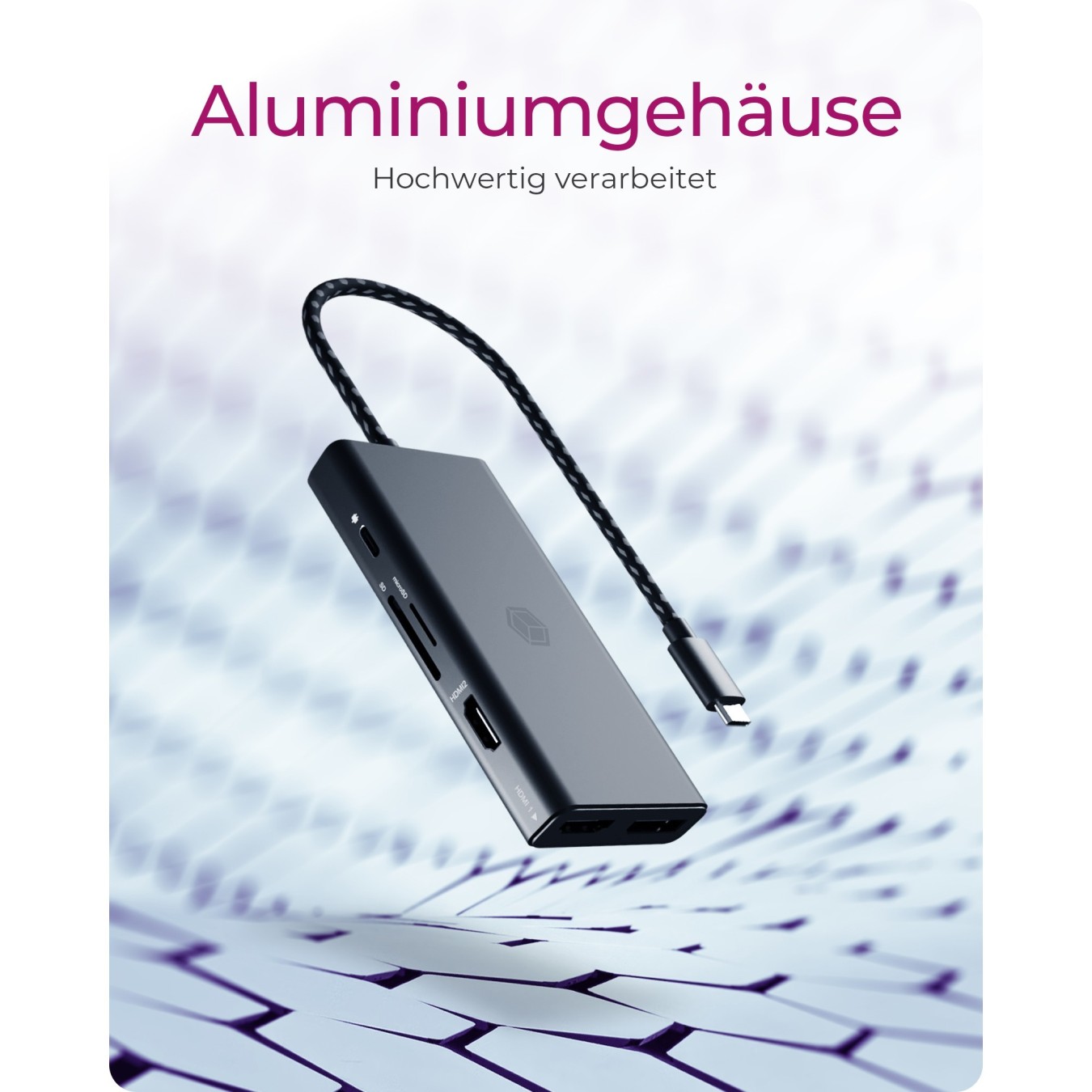 ICY BOX IB-DK4011-CPD USB-C 9-in-1 Docking Station 100W Power Delivery — Armenius Store Cyprus