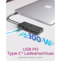 ICY BOX IB-DK4011-CPD USB-C 9-in-1 Docking Station 100W Power Delivery — Armenius Store Cyprus