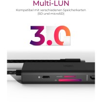 ICY BOX IB-DK4011-CPD USB-C 9-in-1 Docking Station 100W Power Delivery — Armenius Store Cyprus