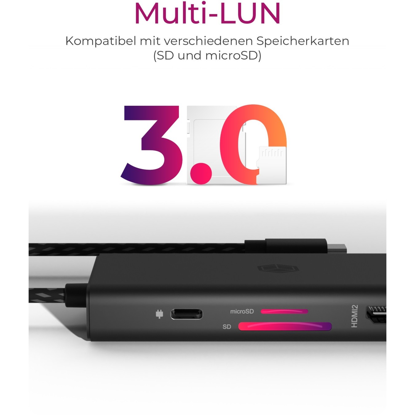 ICY BOX IB-DK4011-CPD USB-C 9-in-1 Docking Station 100W Power Delivery — Armenius Store Cyprus