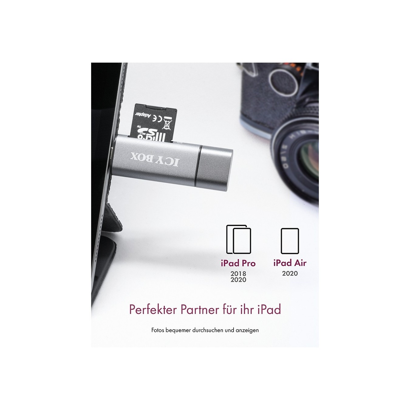 ICY BOX IB-CR200-C Multi-USB SD MicroSD Kartenleser - IB-CR200-C - SD + microSD — Buy in Cyprus with Fast Delivery