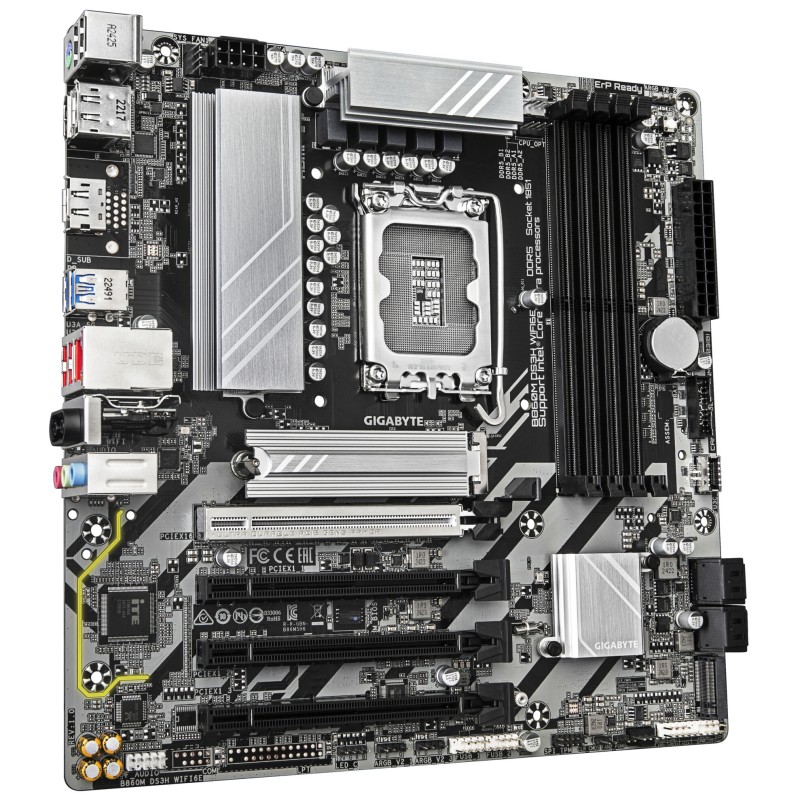 Buy GIGABYTE GA-B860M DS3H WIFI6E - LGA1851 mATX Motherboard - DDR5, 4x DIMM, 25... in Cyprus, Nicosia, Limassol, Larnaka, Pafos