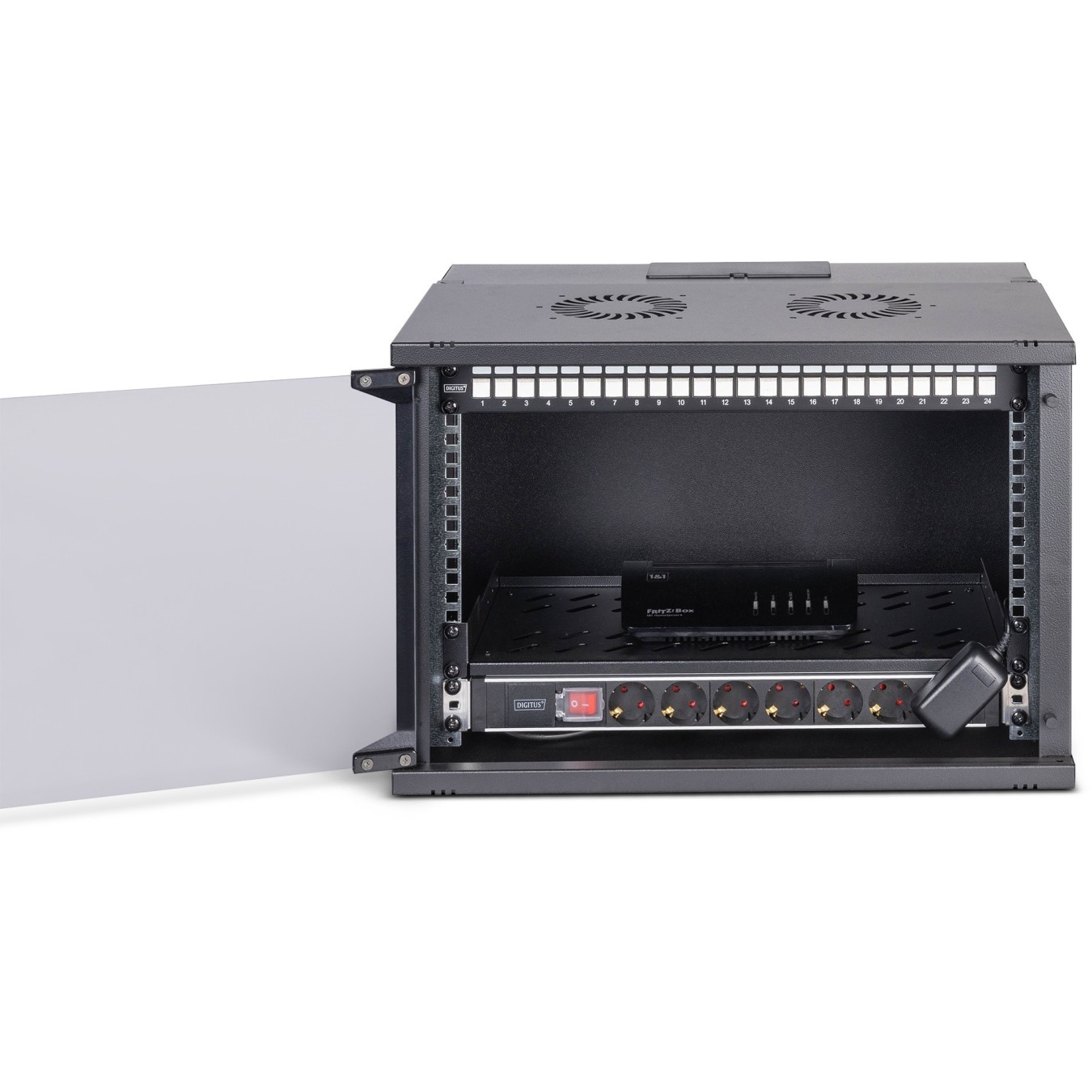 DIGITUS Netzwerk-Set 483 mm (19') - 7HE. 540x400 mm (BxT) sw - Black — Buy in Cyprus with Fast Delivery
