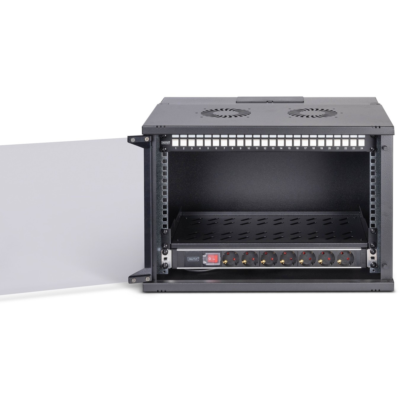 DIGITUS Netzwerk-Set 483 mm (19') - 7HE. 540x400 mm (BxT) sw - Black — Buy in Cyprus with Fast Delivery