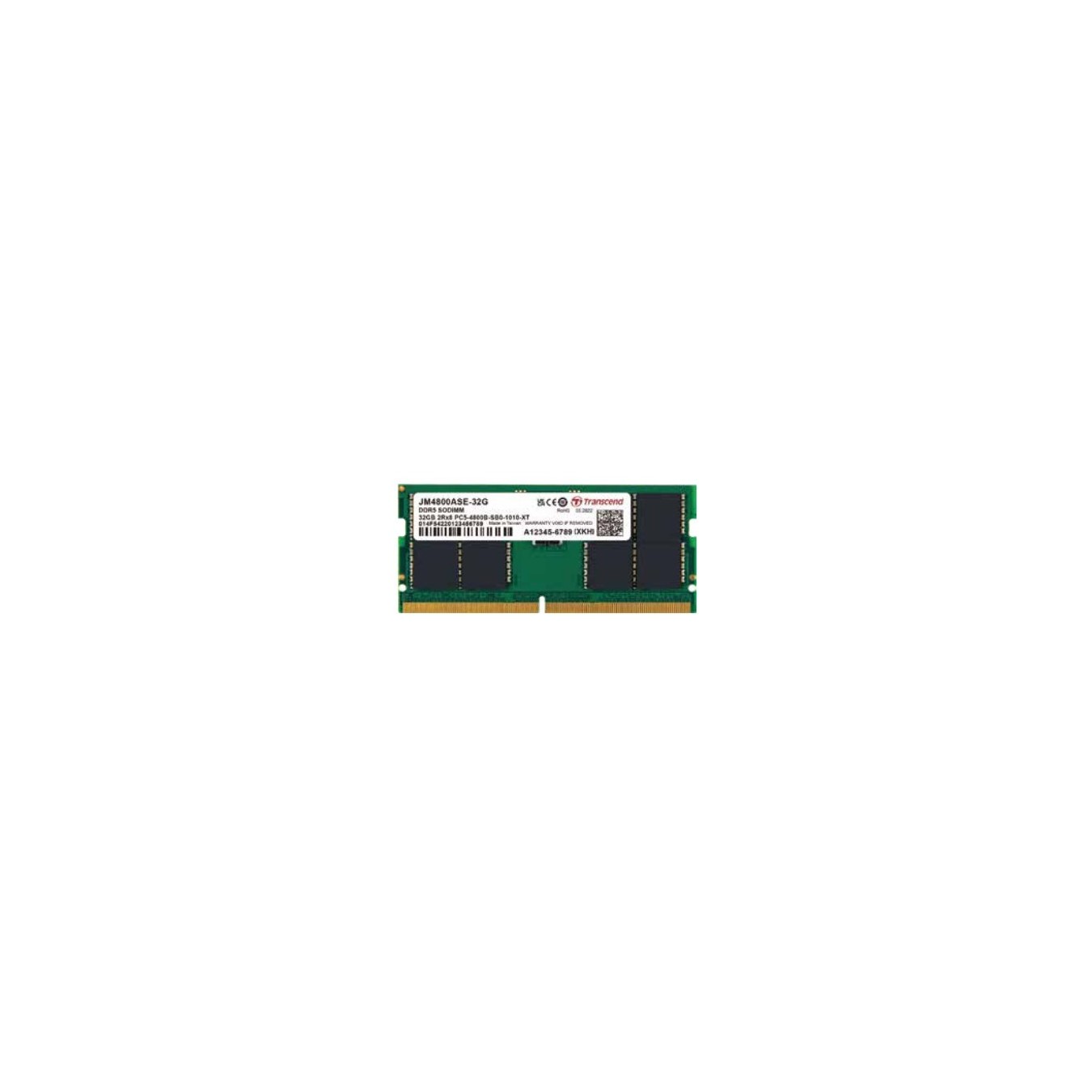 Transcend JetRAM - JM4800ASE-32G - DDR5 32GB 4800 MHz CL40 262-pin SO-DIMM Laptop Memory — Buy in Cyprus with Fast Delivery