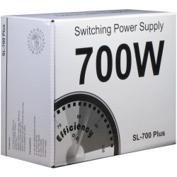 Inter-Tech SL-700 Plus 700W ATX PSU - Active PFC, Non-Modular, Silver (Boxed) — Buy in Cyprus with Fast Delivery