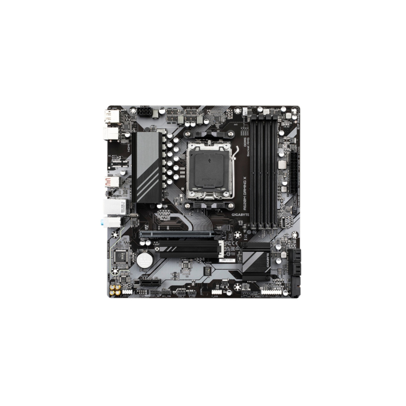 Gigabyte GA-A620M GAMING X - AM5 Micro-ATX Motherboard, DDR5, 4x DIMM up to 192GB, A620, HDMI 2.1 & DP1.4, USB-C