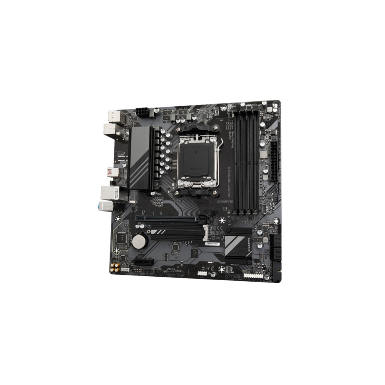 Gigabyte GA-A620M GAMING X - AM5 Micro-ATX Motherboard, DDR5, 4x DIMM up to 192GB, A620, HDMI 2.1 & DP1.4, USB-C