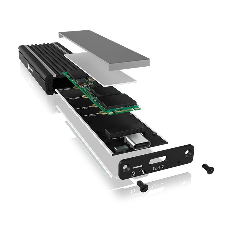 Buy ICY BOX IB-1824ML-C31 Externes USB-C 3.2 Gehäuse für M.2 NVMe SSD mit LED-... in Cyprus, Nicosia, Limassol, Larnaka, Pafos