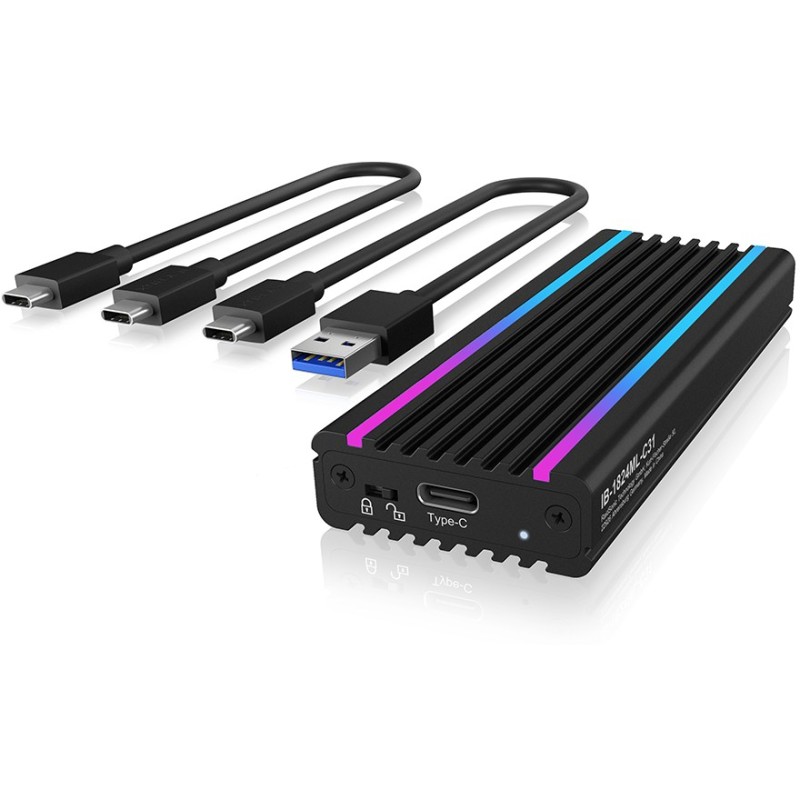 Buy ICY BOX IB-1824ML-C31 Externes USB-C 3.2 Gehäuse für M.2 NVMe SSD mit LED-... in Cyprus, Nicosia, Limassol, Larnaka, Pafos