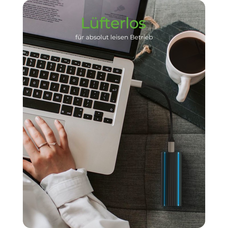 Buy ICY BOX IB-1824ML-C31 Externes USB-C 3.2 Gehäuse für M.2 NVMe SSD mit LED-... in Cyprus, Nicosia, Limassol, Larnaka, Pafos