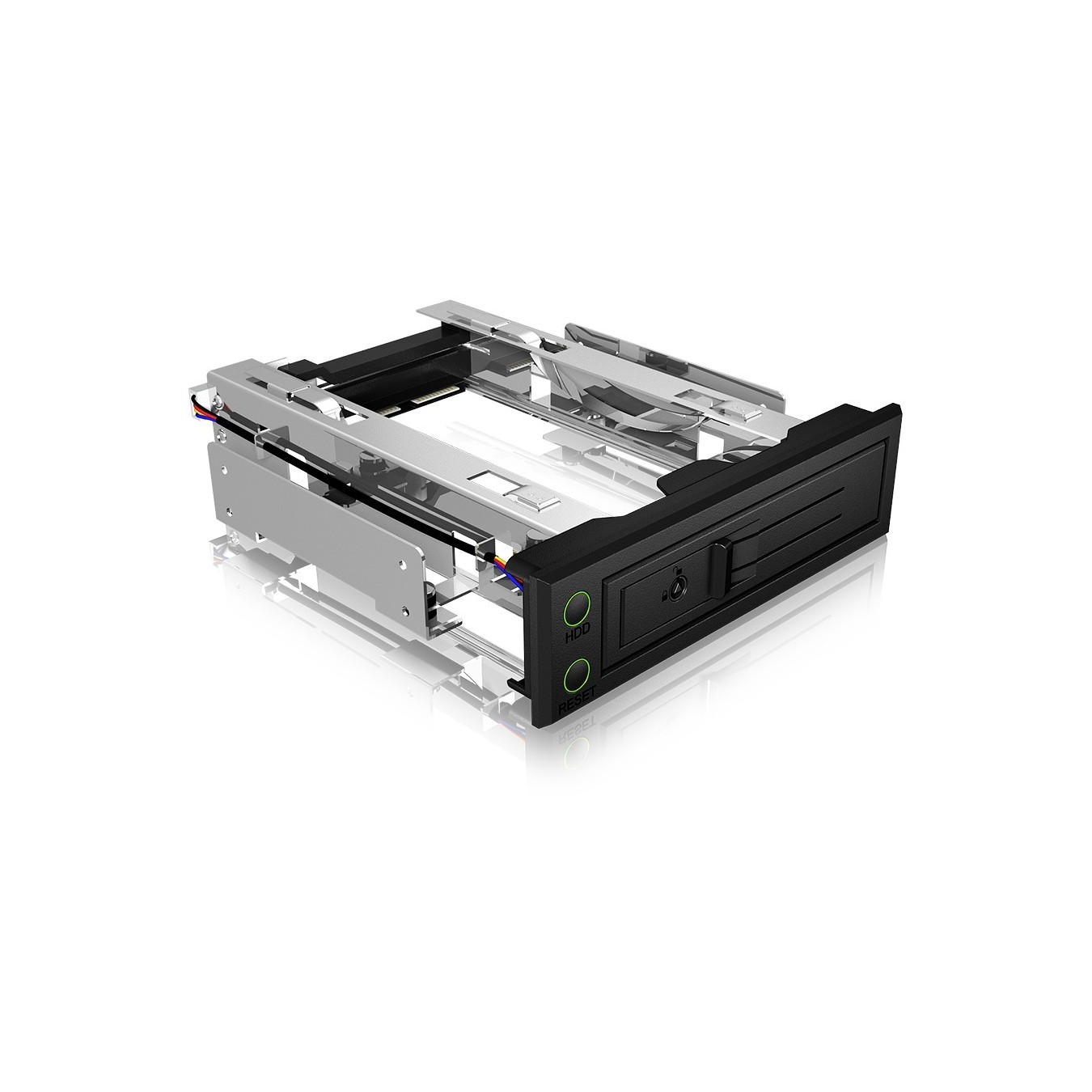 Trayless HDD enclosure for 1xSATA SAS 3.5' to 1xSATA Host – EasySwap – IB-166SSK-B – Black
