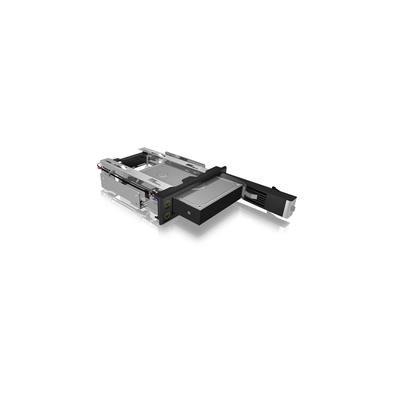 Trayless HDD enclosure for 1xSATA SAS 3.5' to 1xSATA Host – EasySwap – IB-166SSK-B – Black