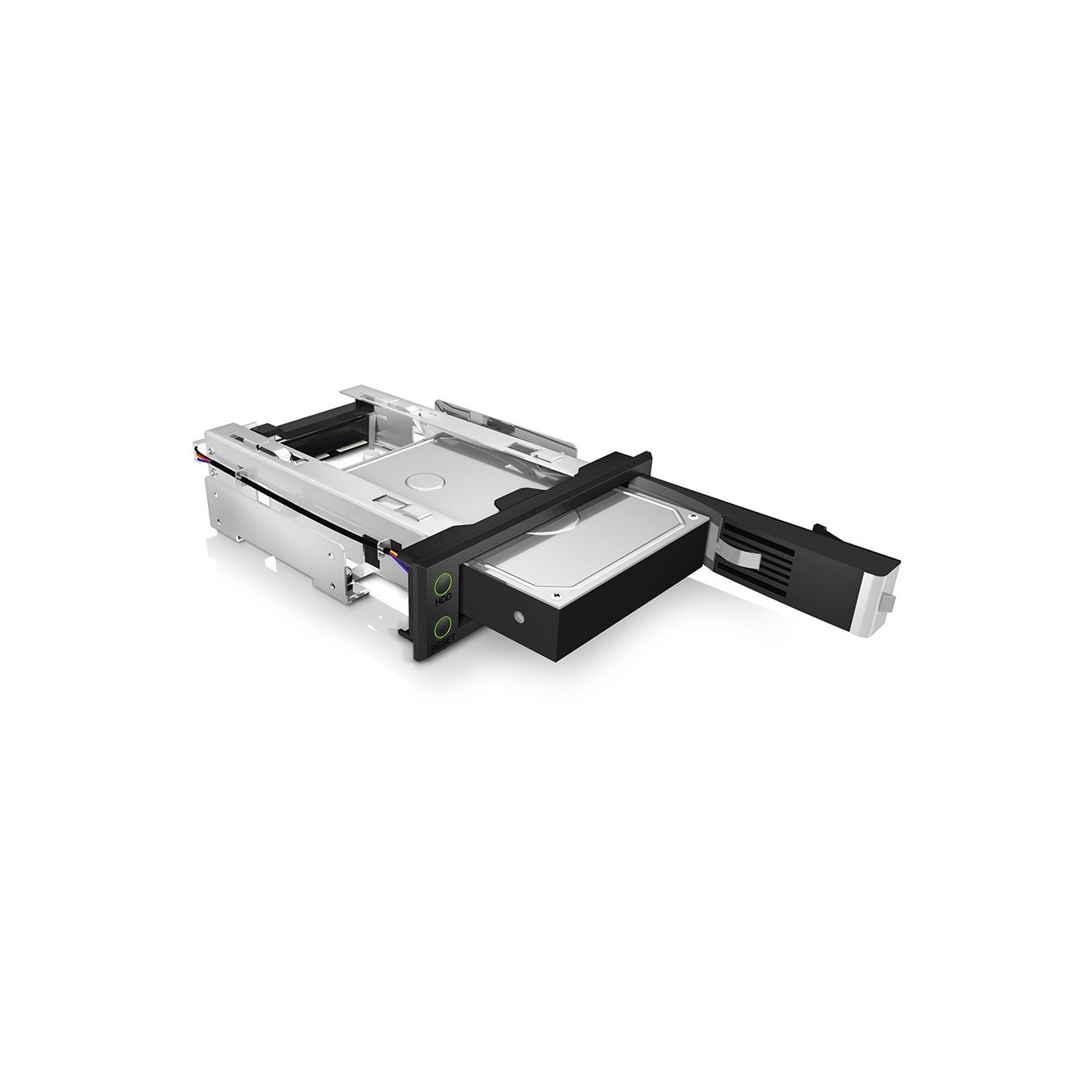 Trayless HDD enclosure for 1xSATA SAS 3.5' to 1xSATA Host – EasySwap – IB-166SSK-B – Black
