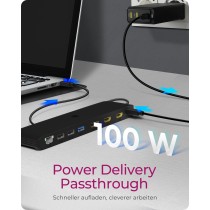 ICY BOX IB-DK2116-C 11-in-1 USB-C Docking Station 100W PD | Triple Video Output — Armenius Store Cyprus