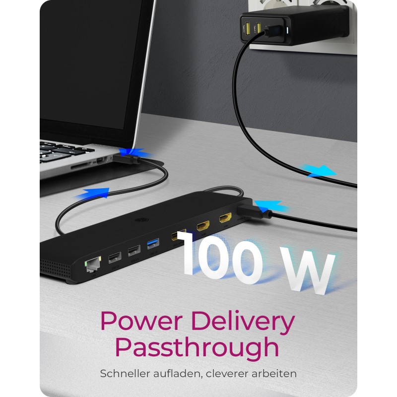 Buy ICY BOX IB-DK2116-C USB-C 11-in-1 PD DockingStation - IB-DK2116-C - Black in Cyprus, Nicosia, Limassol, Larnaka, Pafos