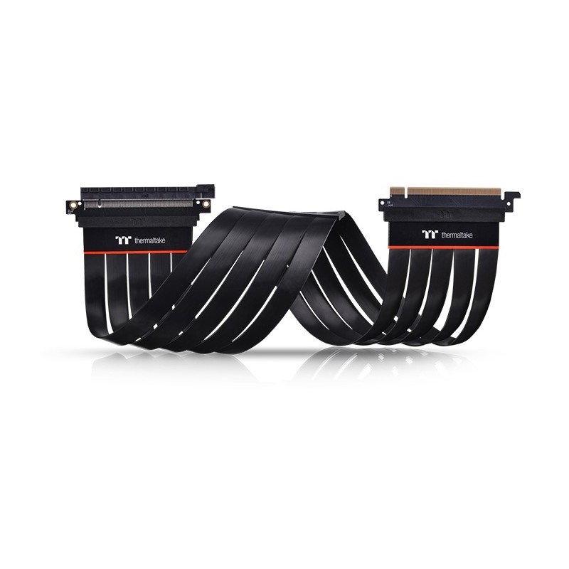 Buy Thermaltake PCI Express Extender - Black PCIe Gen 4.0 x16 60cm, Male to Male... in Cyprus, Nicosia, Limassol, Larnaka, Pafos