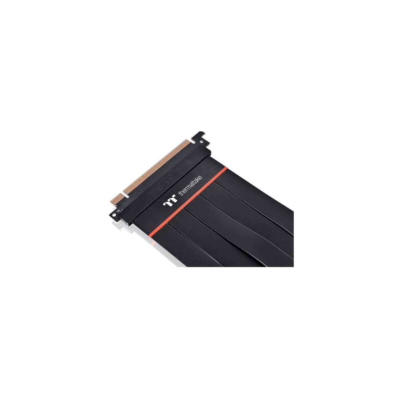 Thermaltake PCI Express Extender - Black PCIe Gen 4.0 x16 60cm, Male to Male, Straight, Copper Contacts