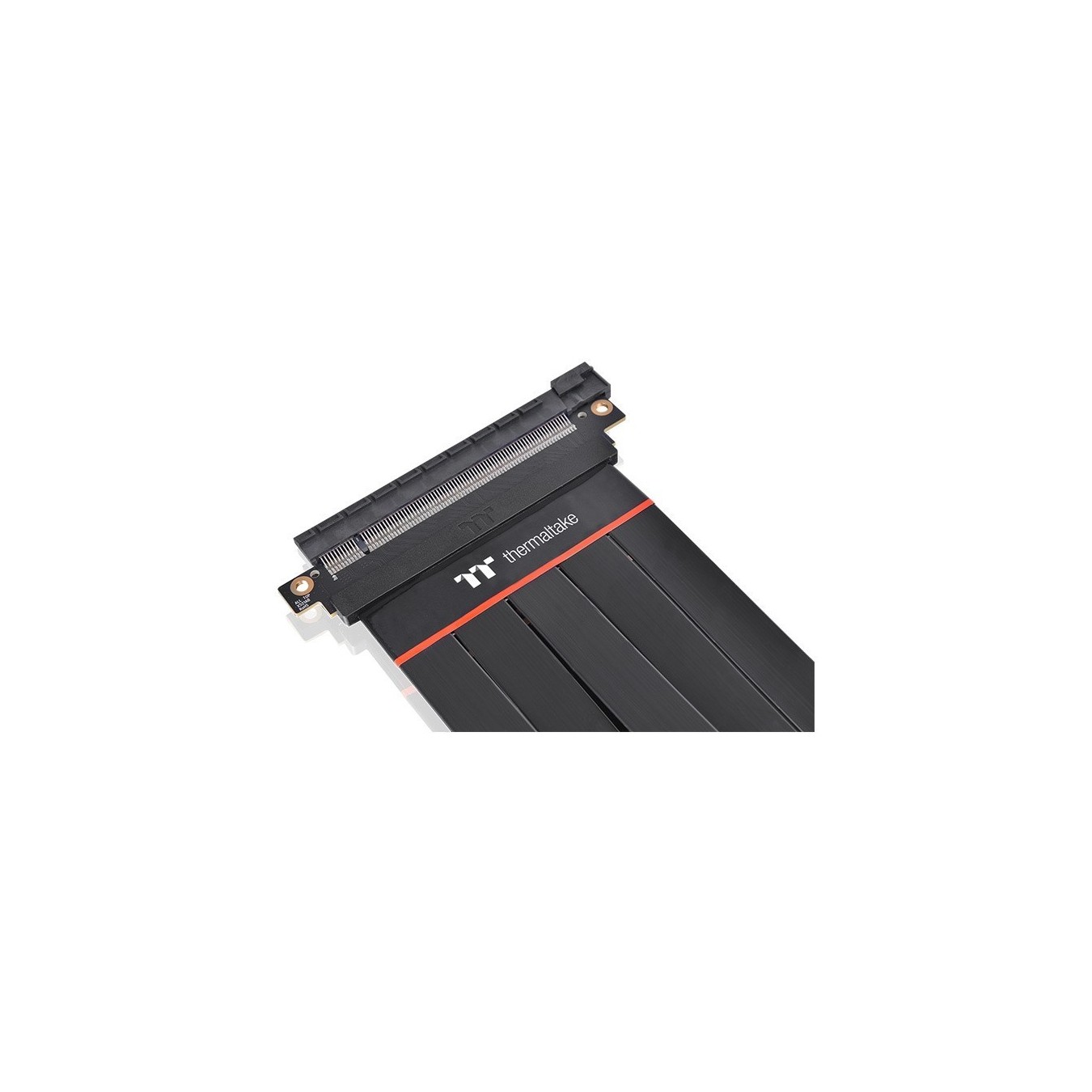Thermaltake PCI Express Extender - Black PCIe Gen 4.0 x16 60cm, Male to Male, Straight, Copper Contacts
