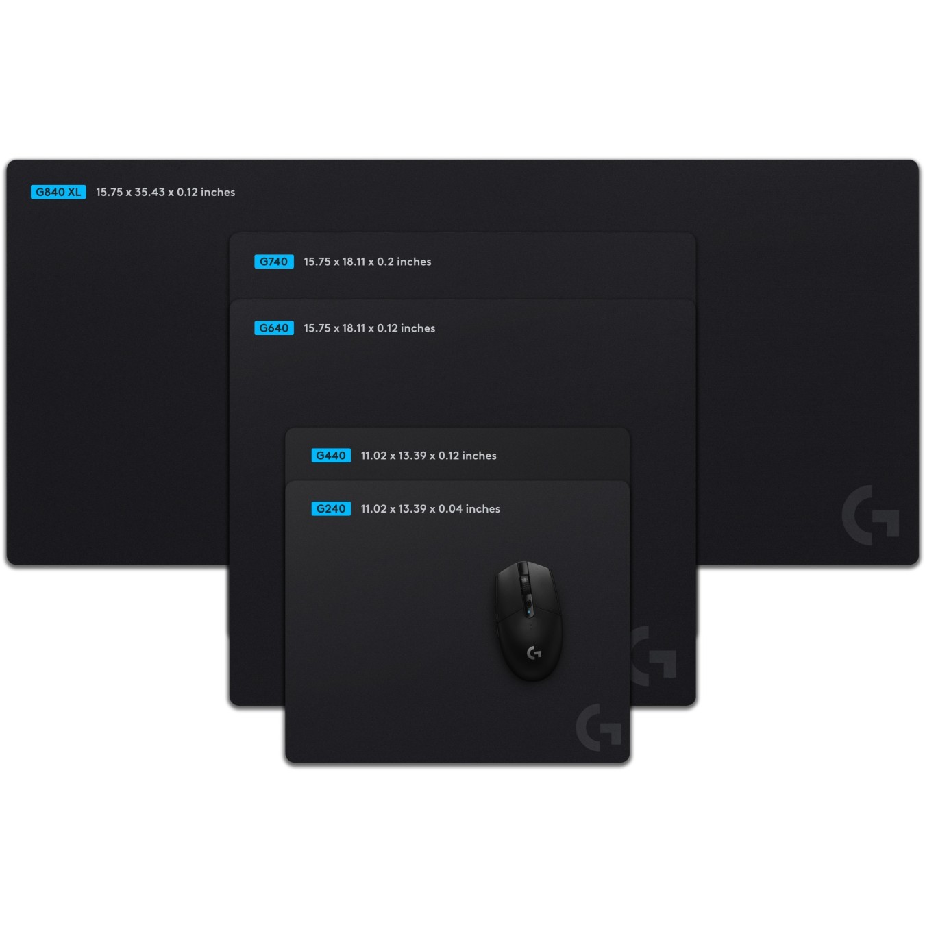 LOGITECH G G240 Mouse Pad - G240 - Black — Buy in Cyprus with Fast Delivery